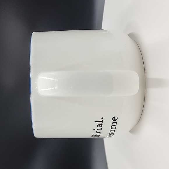 it's official. you're awesome Threshold Coffee Tea Stoneware Mug Blue - Picture 3 of 7